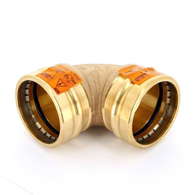 Угол пресс 90° Viega Sanpress XL бронза 76.1 мм 350697