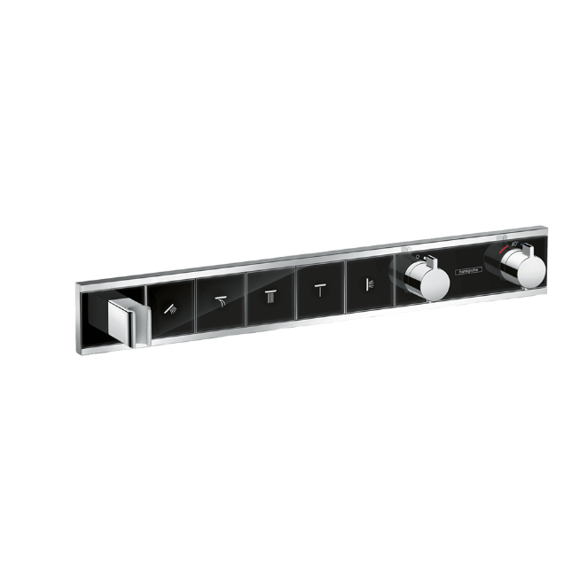 Термостат для душа скрытого монтажа Hansgrohe RainSelect черный/хром 15358600