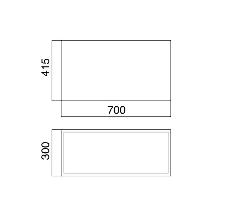 Ящик для консоли Scarabeo Laila 700x415x300 мм Noce Canaletto Cannettato 2720LSC