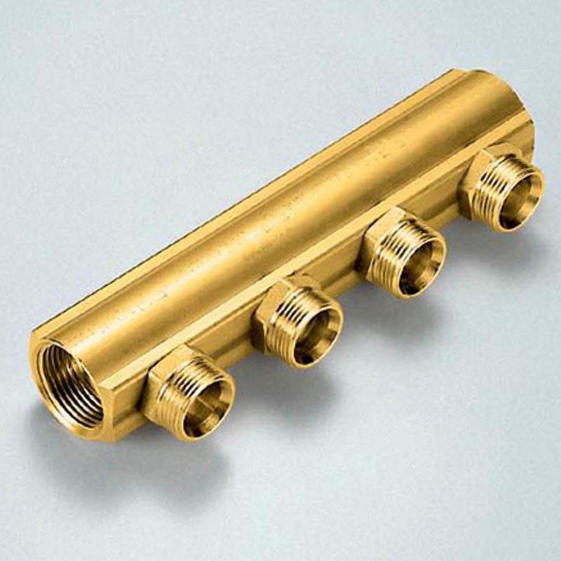 Коллектор магистральный Tiemme 1 1/4 11 выходов 3/4 EK 50 мм 1970075