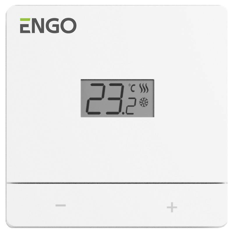 Термостат комнатный накладной ENGO Easy 230V белый EASY230W