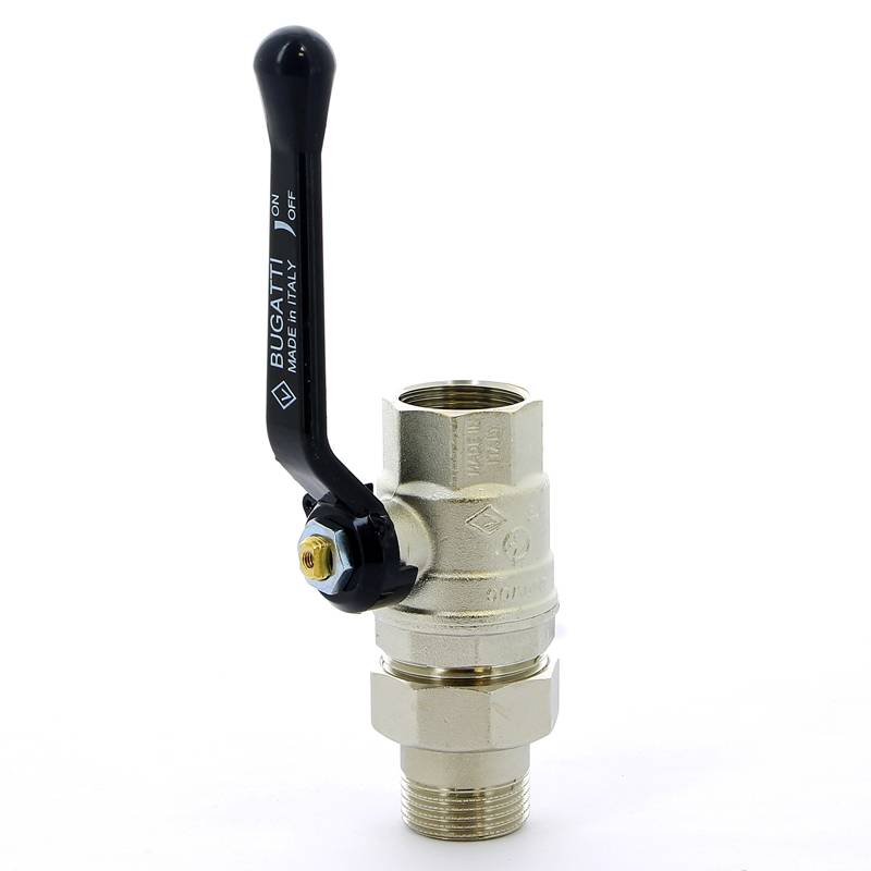 Кран шаровой Bugatti Oregon 1 НВ со сгоном рычаг 03200034