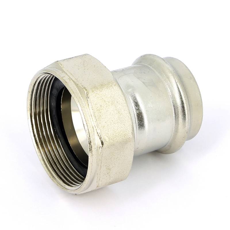 Муфта пресс Viega Sanpress Inox с накидной гайкой 42х2 нержавеющая сталь 437923