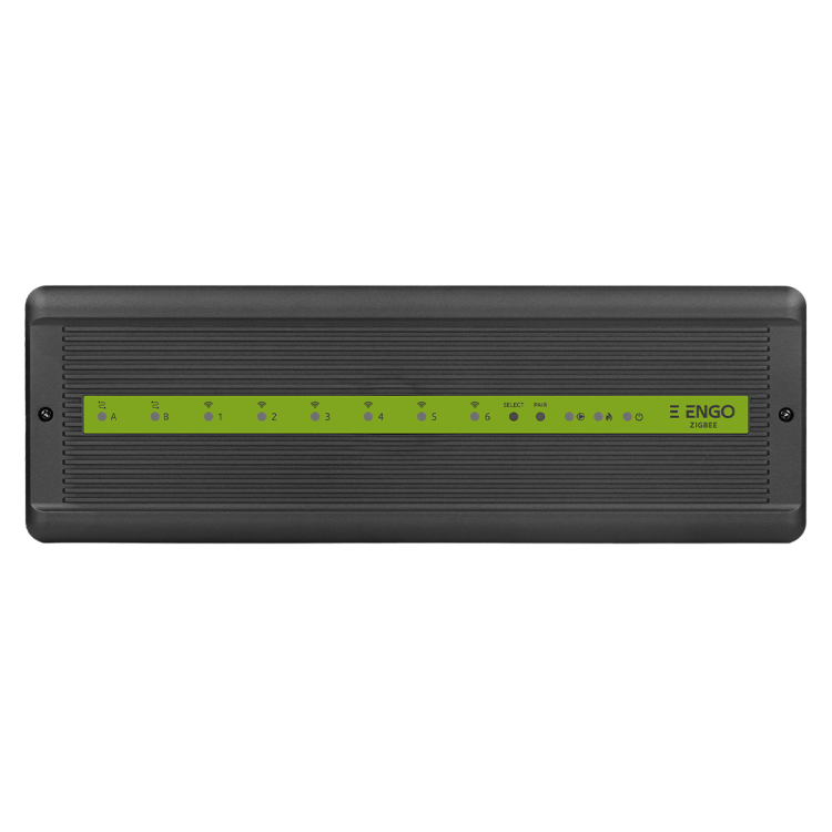 Центр коммутации ENGO Controls ZigBee на 6 беспроводных и 2 проводные зоны 230В ECB62ZB