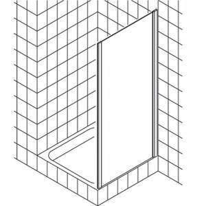 Боковая стенка душевого ограждения Kermi Ibiza 2000 800х1850 мм прозрачное стекло I2 TWD 08018 1AK