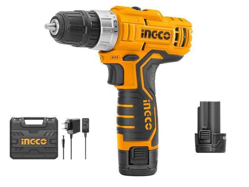 Дрель-шуруповерт аккумуляторная INGCO CDLI 12 В CDLI