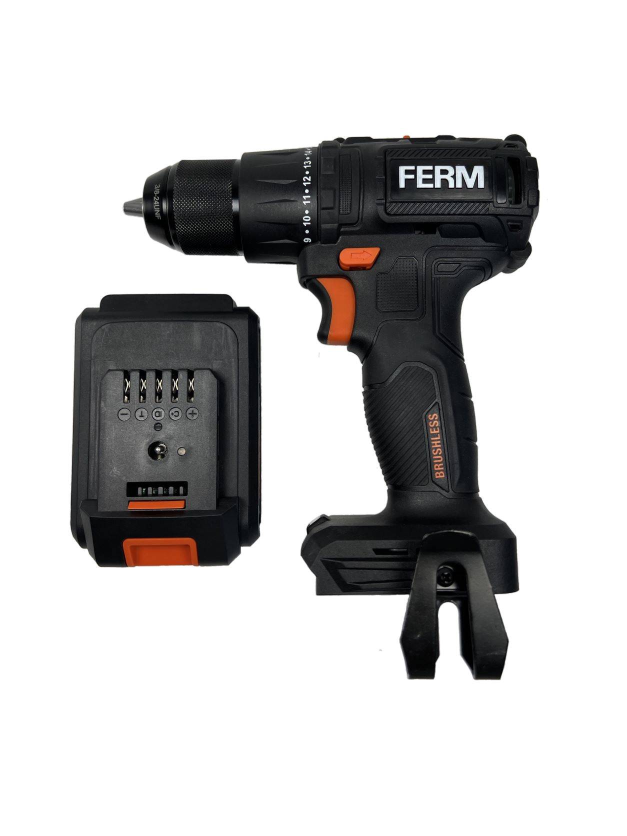 Дрель-шуруповерт аккумуляторная Ferm CDM 20 В бесщеточная CDM