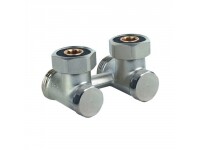 Вентиль угловой H-образный Everline 3/4 никелированный EVR04.3412