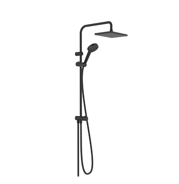 Душевая стойка Hansgrohe Vernis Shape Showerpipe 230 Reno EcoSmart черный матовый 26289670