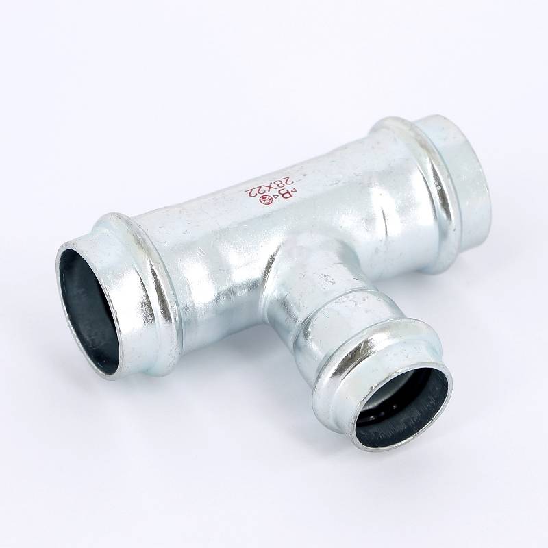 Тройник пресс IBP >B< Press Carbon 28х22х28 мм оцинкованная сталь PC5130 0282228