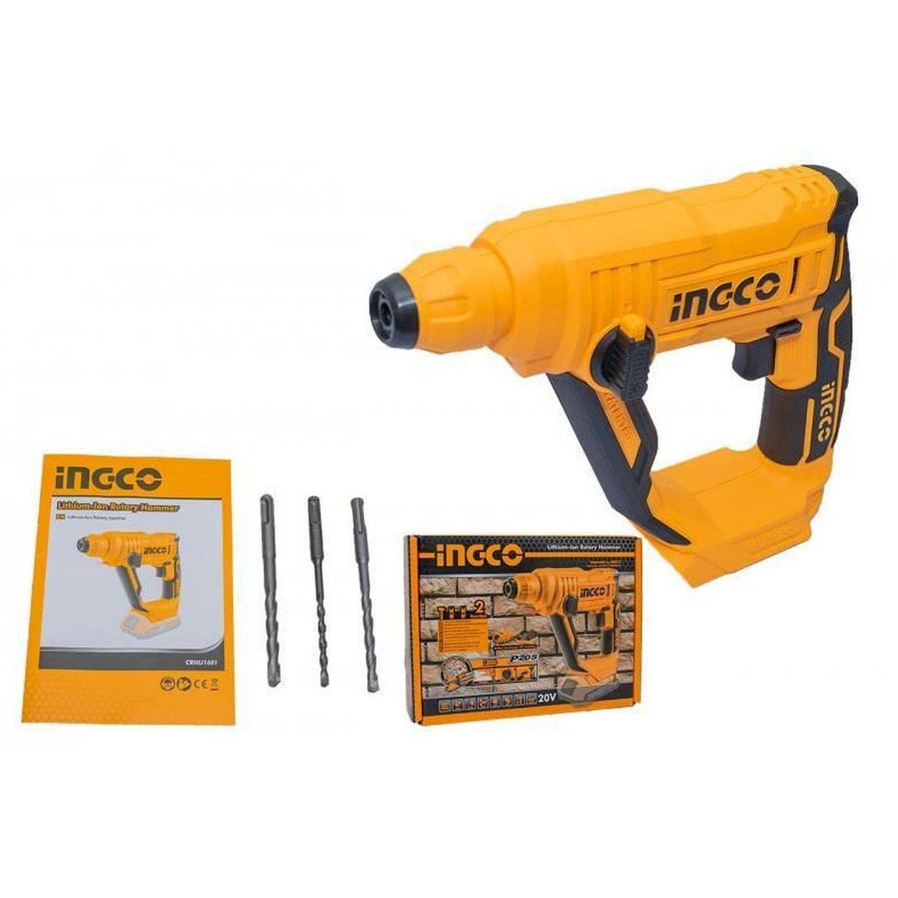 Перфоратор аккумуляторный INGCO CRHLI 20 В 1.5 Дж CRHLI