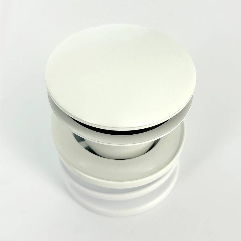 Выпуск для умывальника McAlpine 60 мм с пробкой 1 1/4 белый матовый CWP60-CB-MW