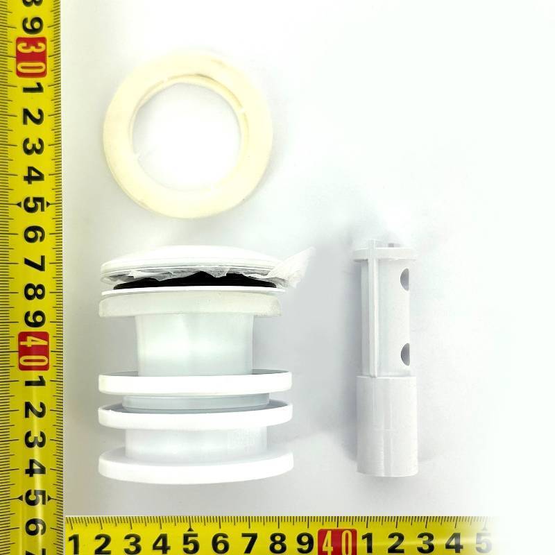 Выпуск для умывальника McAlpine 60 мм с пробкой 1 1/4 белый матовый CWP60-CB-MW