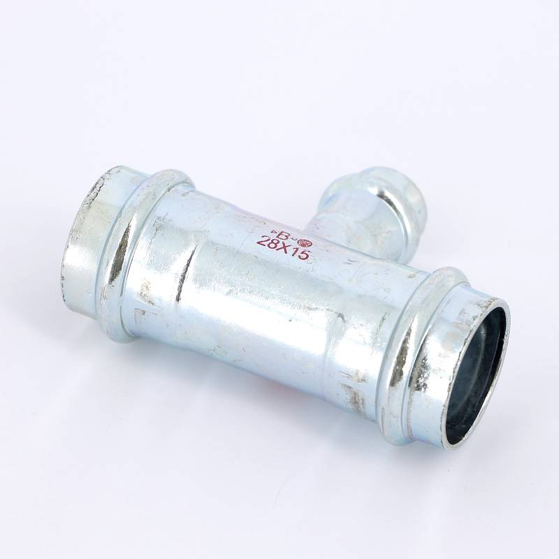 Тройник пресс IBP >B< Press Carbon 28х15х28 мм оцинкованная сталь PC5130 0281528