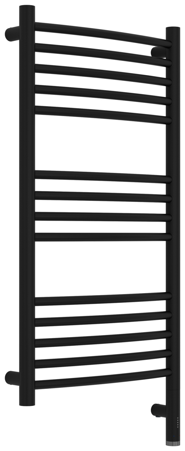 Полотенцесушитель электрический Сунержа Богема 3.1 выгнутая 40х80 см правое подключение черный матовый 31-6003-8040