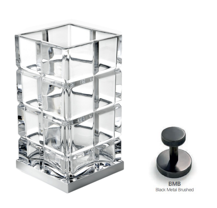 Стакан, 3SC, Palace, шгв 75-75-140, цвет-Black Metal Brushed PVD