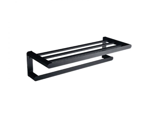 Полотенцедержатель-полка Nofer Capri 600х220х150 мм черный 16223.N