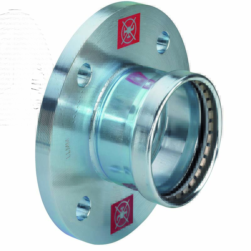 Переход фланец-пресс Viega Prestabo оцинкованная сталь 32x35 мм 642389