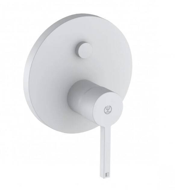 Смеситель для душа Kludi Nova Fonte Puristic встраиваемый на 2 потребителя белый матовый 206595315