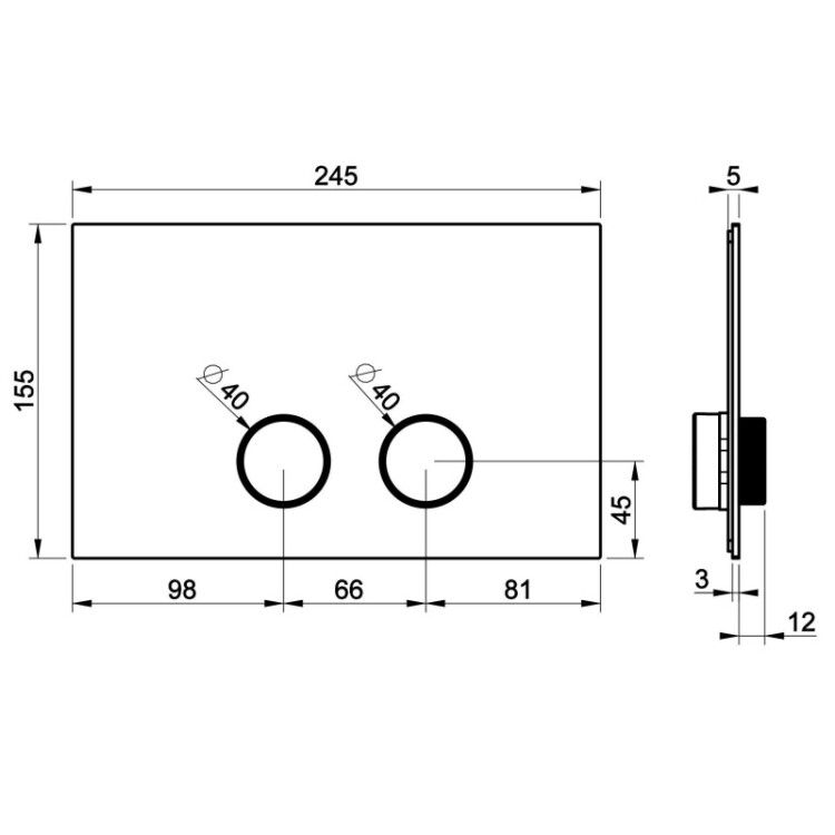 Клавиша смыва Gessi Ingranaggio Rigato 245x155 мм цвет Brass PVD 54635710