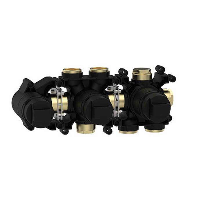 Скрытая часть смесителя для душа Almar Water Control Modular на 3 положения горизонтальная E186904