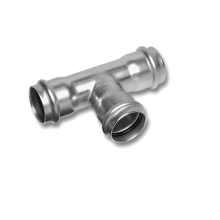 Тройник пресс SANHA NiroPress AISI 304L 76.1х42х76.1 мм нержавеющая сталь 6911307642763