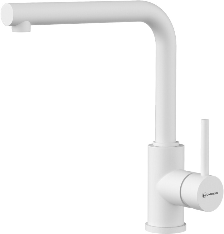 Смеситель для кухни OMOIKIRI Nakagawa-P белый 4974310