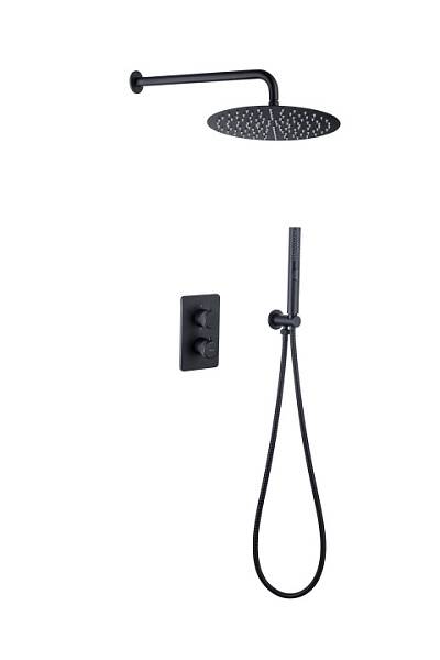 Душевой комплект Allen Brau Priority черный матовый 5.31013-31