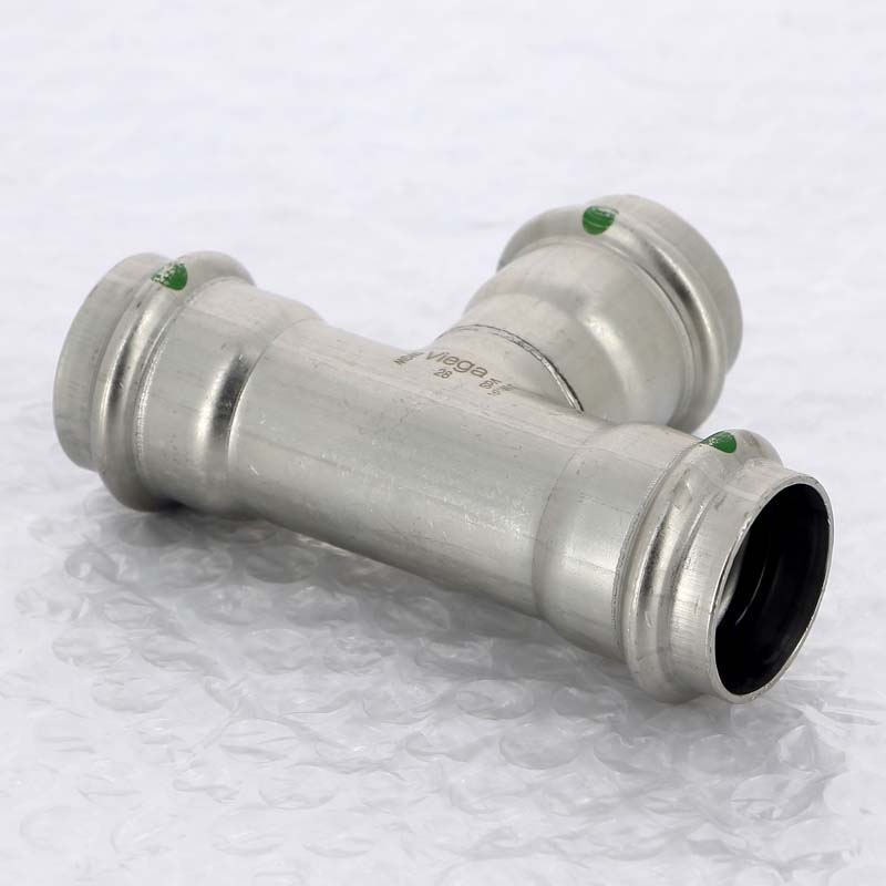 Тройник пресс Viega Sanpress Inox 28 мм нержавеющая сталь 435882