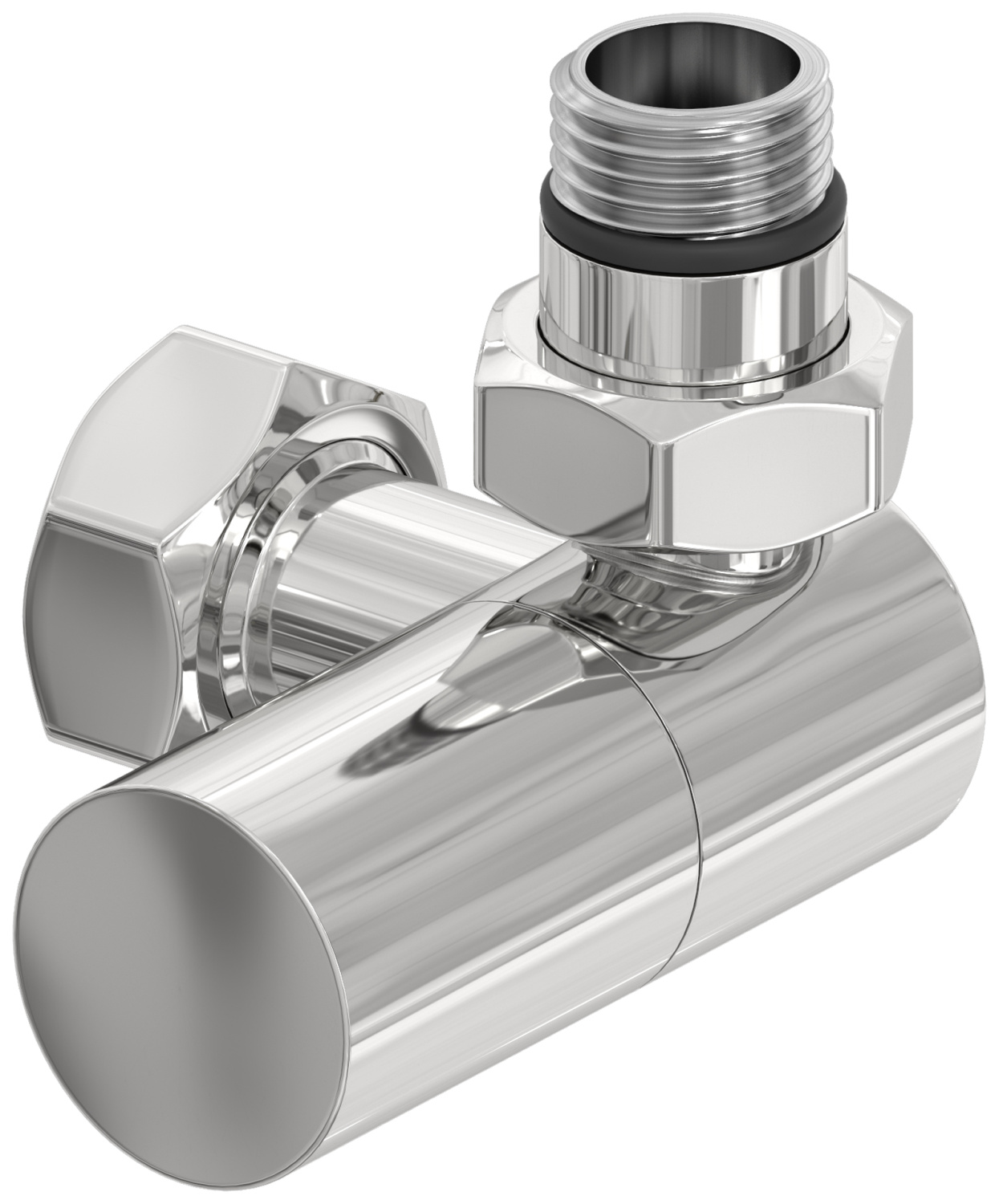 Вентиль регулировки температуры Сунержа 3D правый цилиндр G 1/2 x G 3/4 без покрытия 00-1403-1234