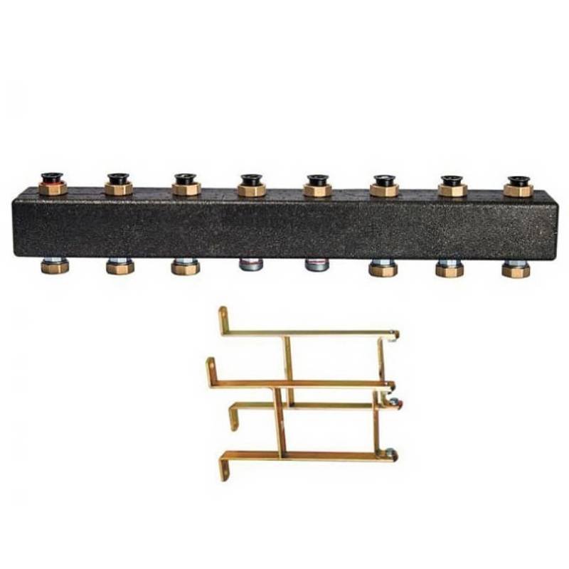 Коллектор настенный Meibes на 4-7 контуров с кронштейнами M66301.41RU