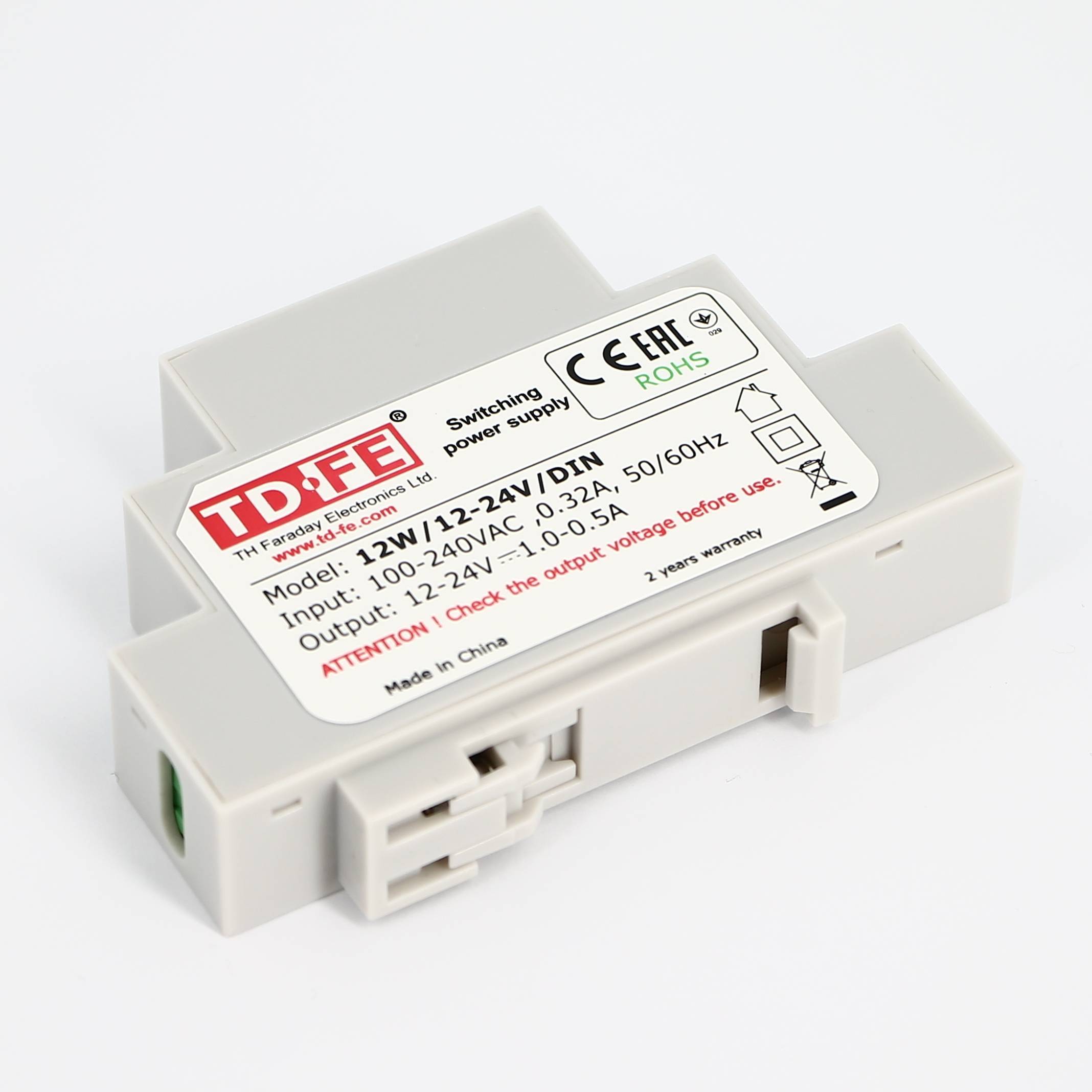 Блок питания на DIN-рейку TVP Electronics 12Вт 12-24В 12W/12-24V/DIN