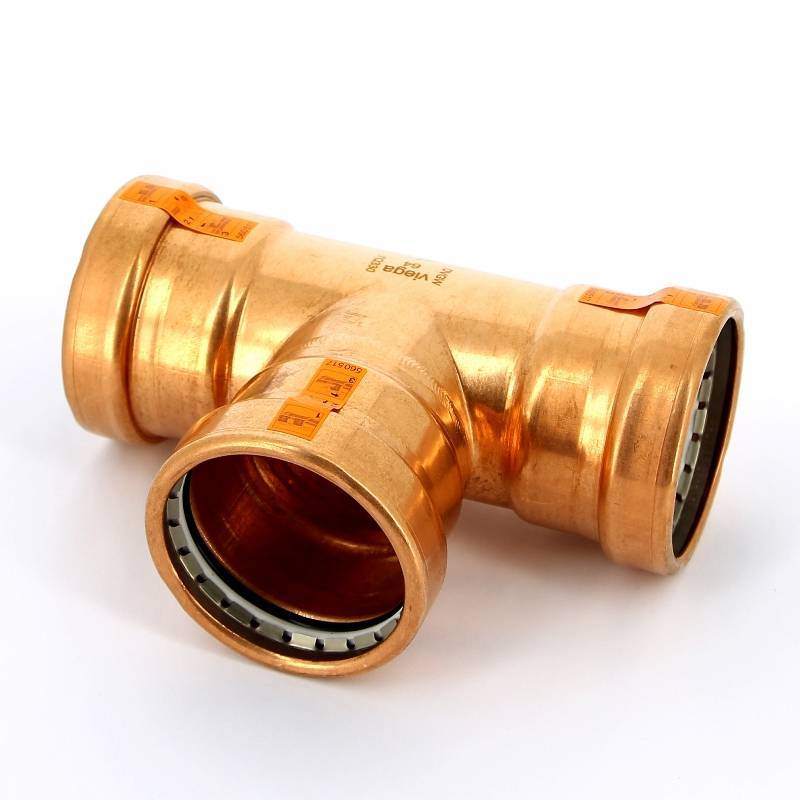 Тройник пресс медный Viega Profipress XL 64 мм 577728