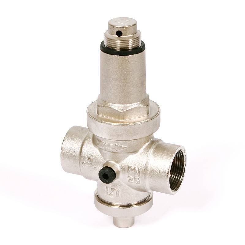 Редуктор давления UNI-FITT 204N ВВ никелированный с отверстием под аксиальный манометр 1 1/4 204N5140