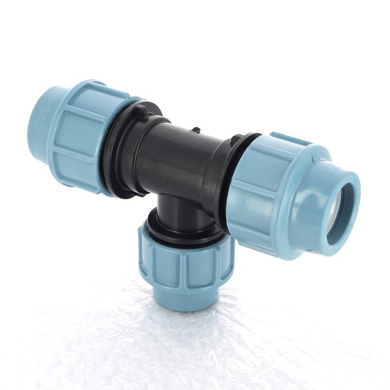 Тройник обжимной для ПНД труб Unidelta 32 мм 1005032000