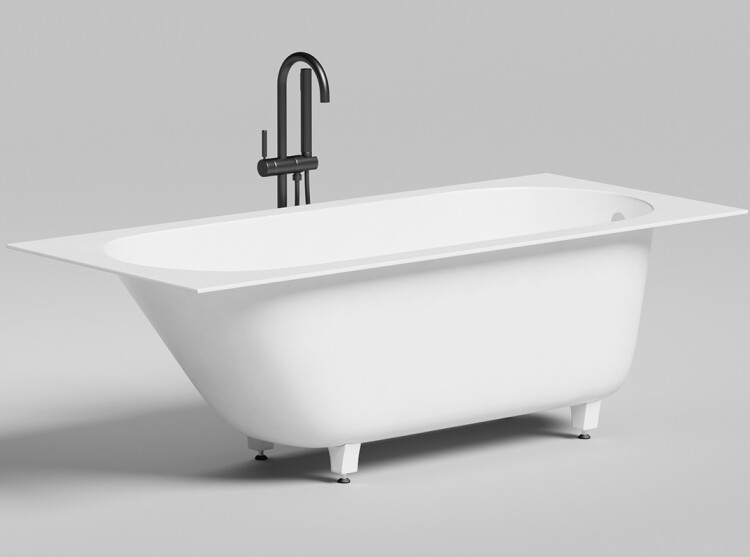 Ванна Salini Ornella 1690x745x600 мм белый матовый 102321M