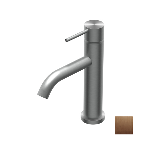 Смеситель для раковины Ritmonio Diametro35 Inox однорычажный Brushed Copper Stainless Steel PVD E0BA0123CSF47