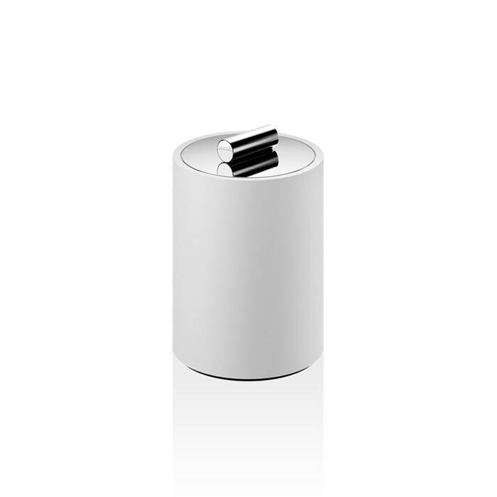 Контейнер универсальный Decor Walther Stone DMD S с крышкой 80х80х115 мм хром/белый 0971254