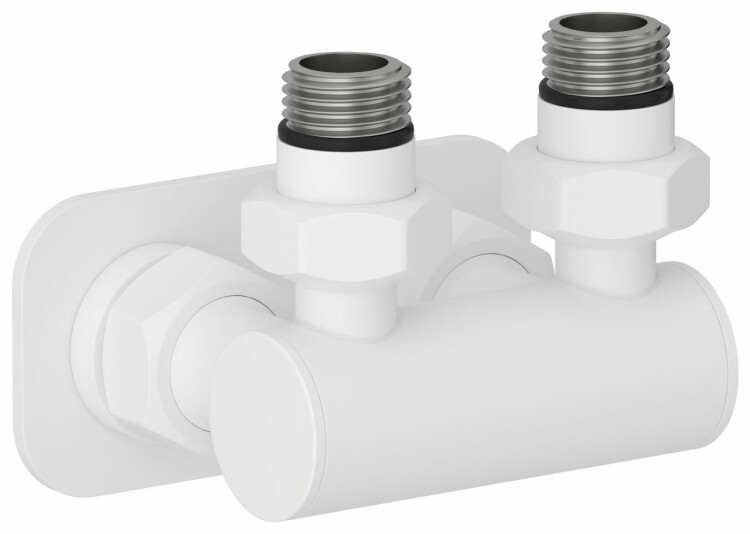 Модуль угловой Сунержа EU50 для водяных полотенцесушителей белый матовый 3015361234