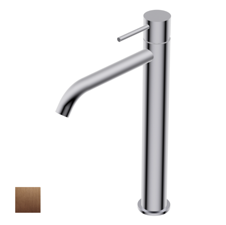 Смеситель для раковины Ritmonio Diametro35 S однорычажный Copper Brushed PVD PR52AF201F45