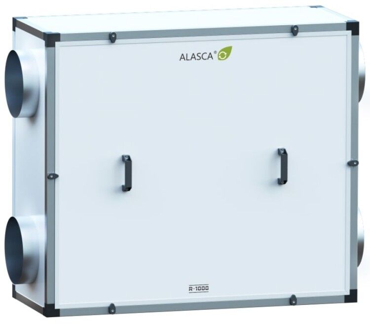 R1400HEC E 3~, Вентиляционная установка Alasca R приточно-вытяжная с энтальпийным пластинчатым рекуператором