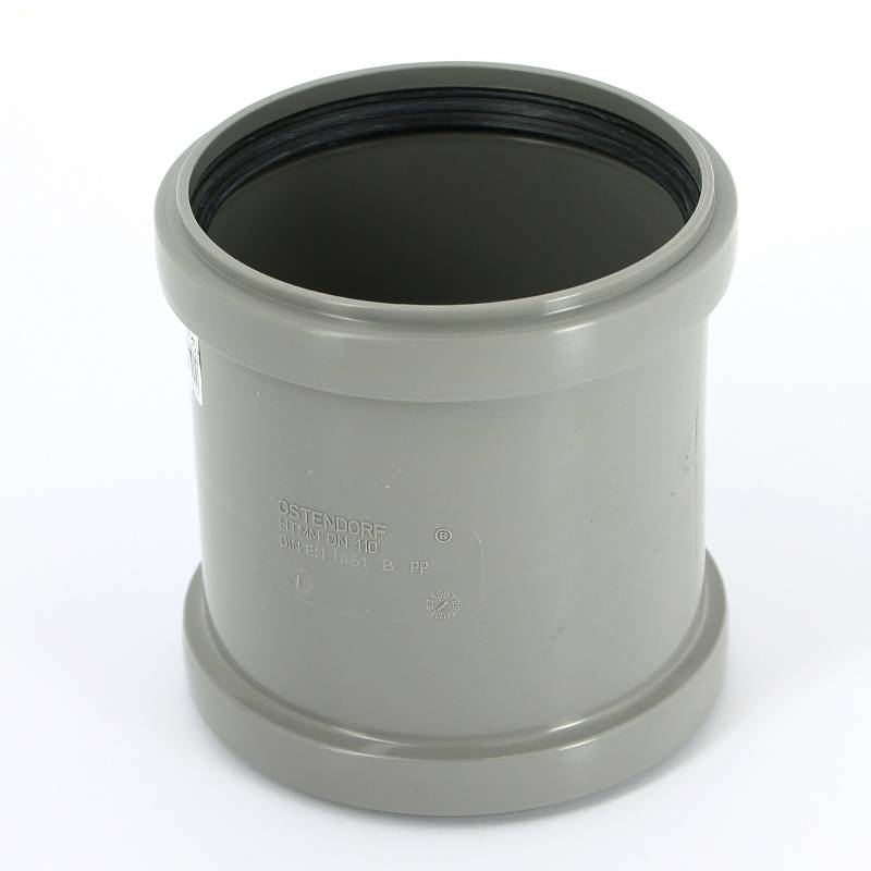 Муфта двухраструбная Ostendorf HT HTMM 110 мм для внутренней канализации 115510