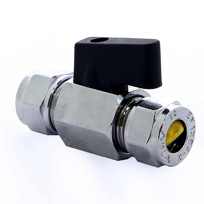 Кран шаровый мини Tiemme 10x10 мм обжим-обжим 2900012