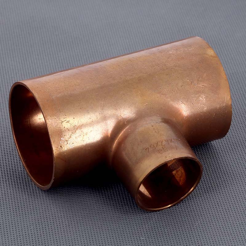 Тройник медный под пайку Viega 64х42х64 мм 595227