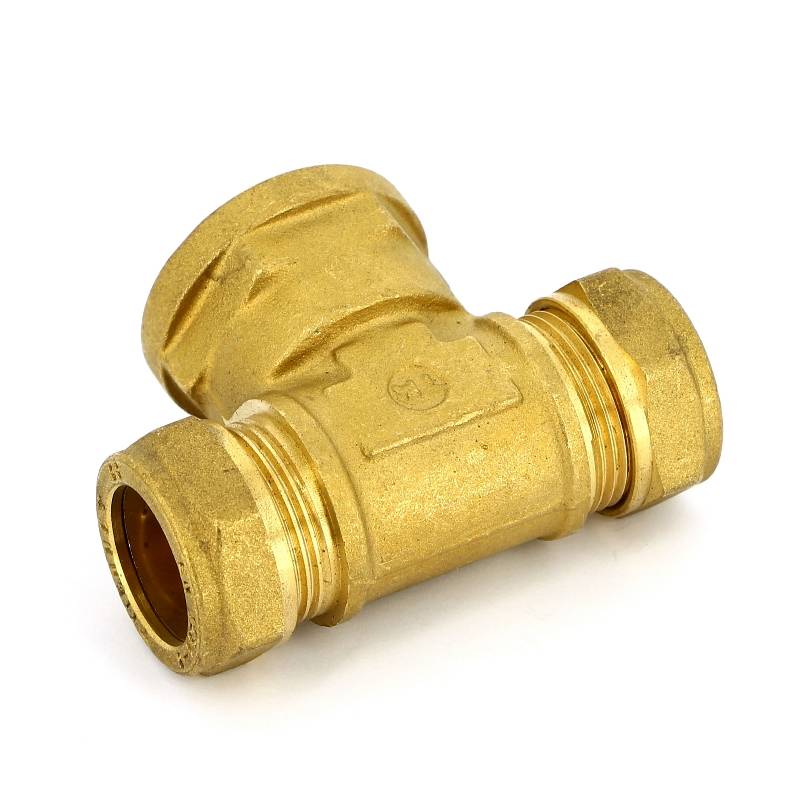 Тройник обжимной с внутренней резьбой Tiemme 22х3/4х22 1000066