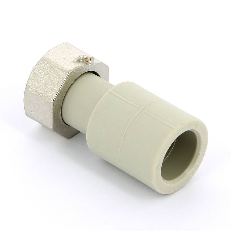 Муфта полипропиленовая FV-Plast с накидной гайкой пломбируемая 20x3/4 226022