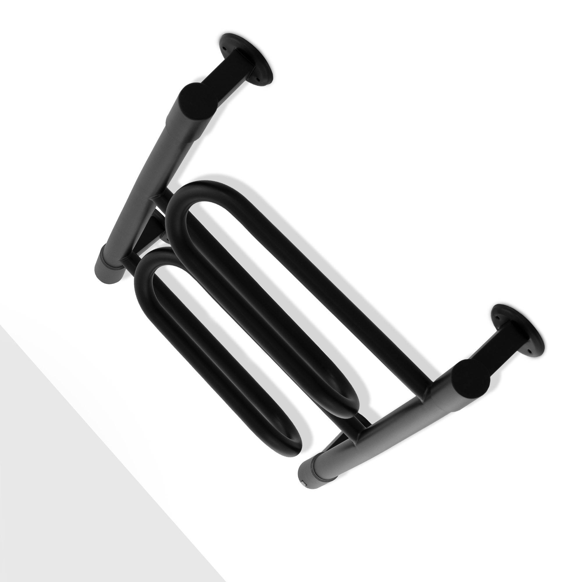 Полотенцесушитель электрический Energy Bravo2 650x400 мм черный матовый EETRBRAVO26540R905M RAL 9005