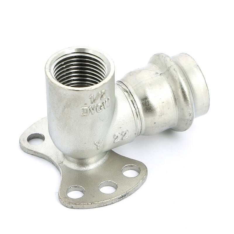 Водорозетка пресс Viega Sanpress Inox из нержавеющей стали 22х1/2 ВР 437268