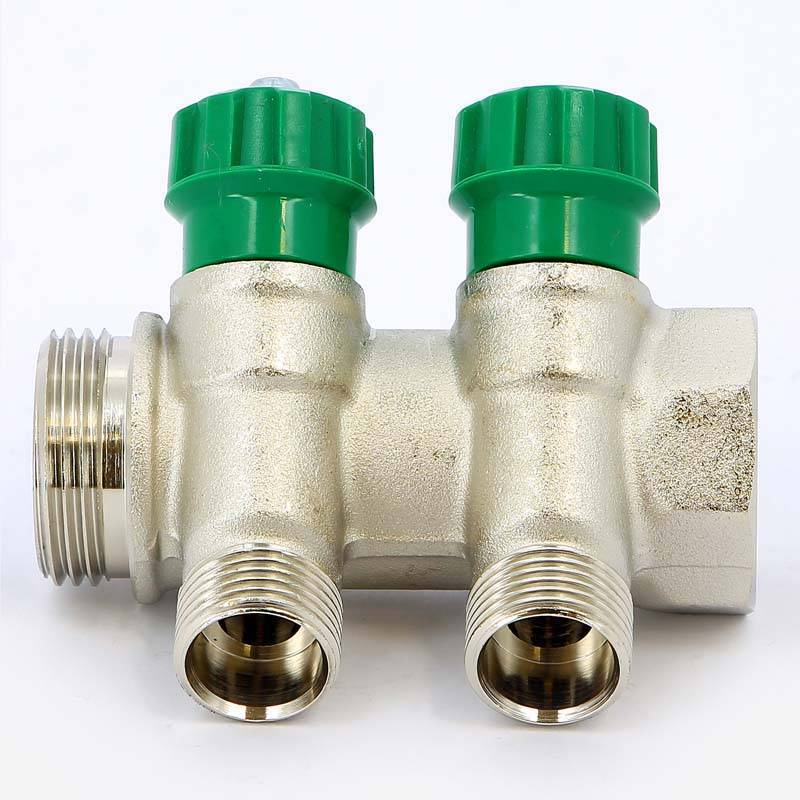 Коллектор никелированный Tiemme 1840 1 НВ 2 выхода 1/2 Н 36 мм 1840007