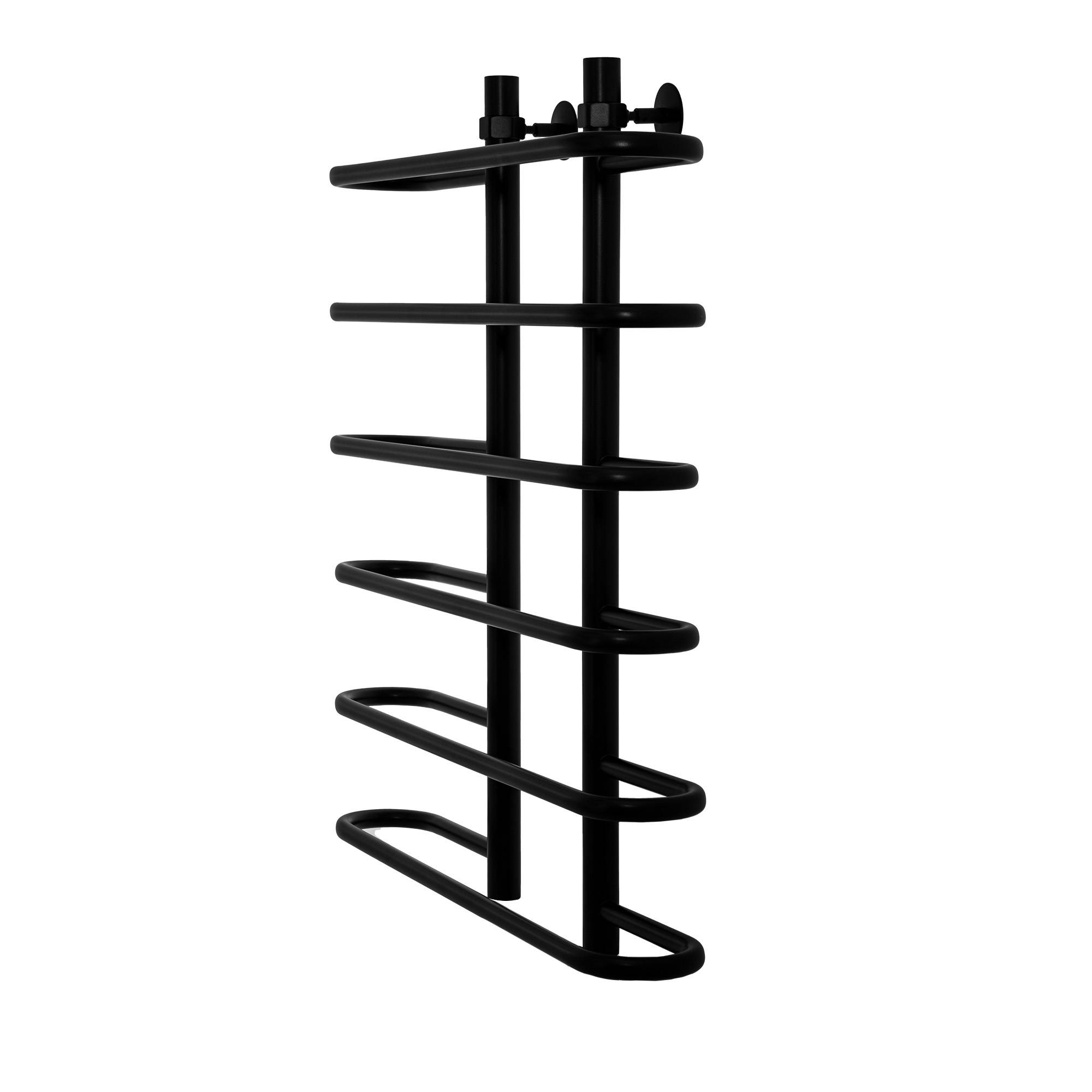 Водяной полотенцесушитель Energy Aero 800x600 черный матовый без уголков EWTR0AERO0806000000